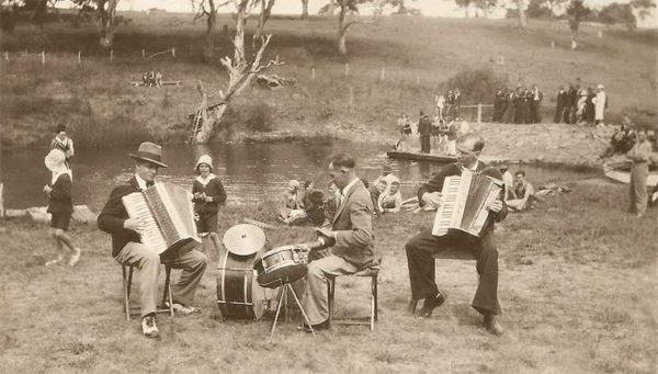 The collection of the Macclesfield History group includes many images like this one showing the opening of the swimming pool.